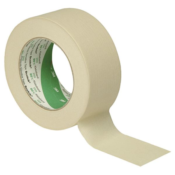 3M 2321, Standard-Malerabdeckband beige, Bandbreite 50mm / VPE Rolle (6)