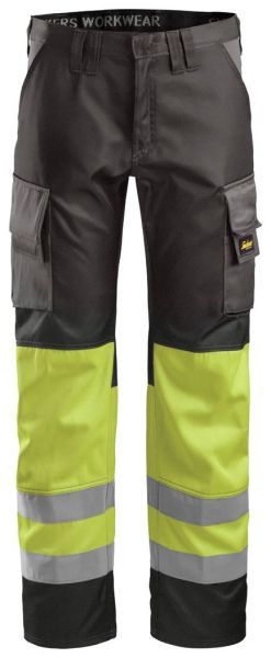 3833 Snickers Workwear Hi-Vis Bundhose, Klasse 1, Loose Fit