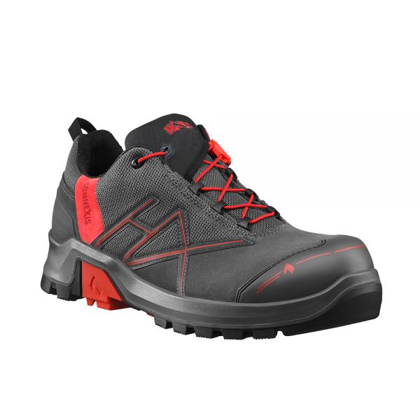 HAIX 631005 CONNEXIS Safety+ GTX low grey-red Sicherheitsschuhe Klasse S3