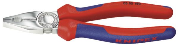 Kombizange KNIPEX, verchromt, Länge 180mm / VPE Stück