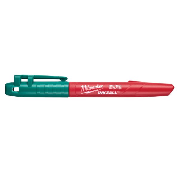 INKZALL feiner Permanentmarker grün / Milwaukee # 4932492127 / EAN: 4058546414948