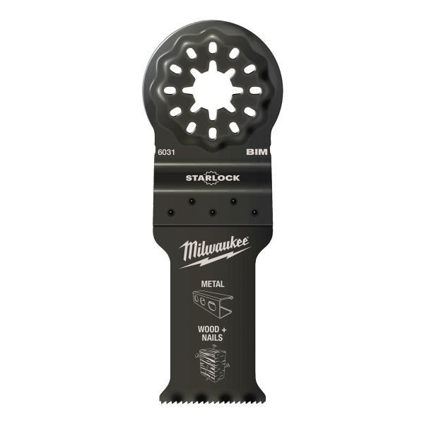 Multitool Starlock Bi-Metall Tauchsägeblatt Multimaterial 28 x 47 mm / Milwaukee # 48906034 / EAN: 0